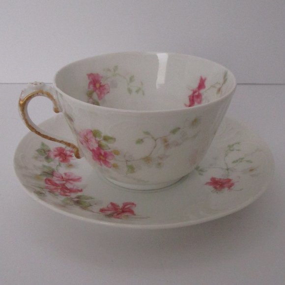 SLLINGLUO 20 Pieces Vintage Rose Porcelain Tea Cup Sets  antique cup & saucer set
